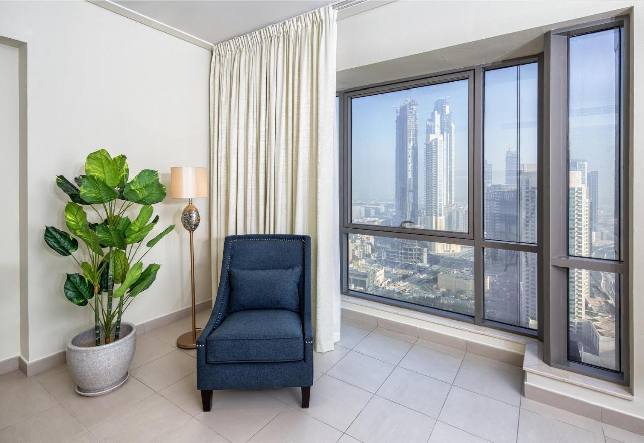 Nasma Luxury Stays - Fantastic Burj Khalifa View From This Fancy Condo Dubái Exterior foto